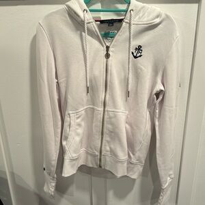 Never worn Tommy Hilfiger white zip up hoodie jacket